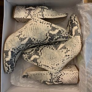 Steve Madden Rockstar Bootie in snakeskin